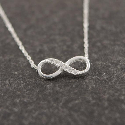 Infinity Crystal Pendant Necklace - Netlo