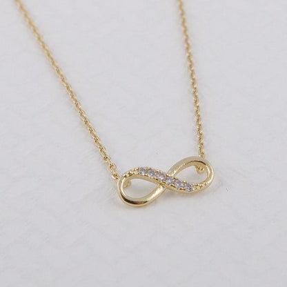 Infinity Crystal Pendant Necklace - Netlo