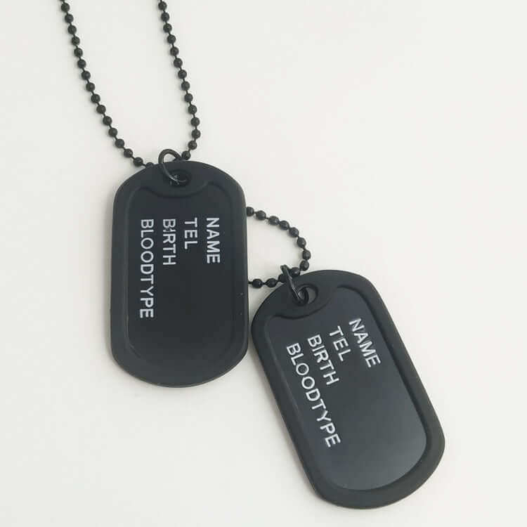 Necklace Stainless Steel Dog Tag Titanium Steel - Netlo