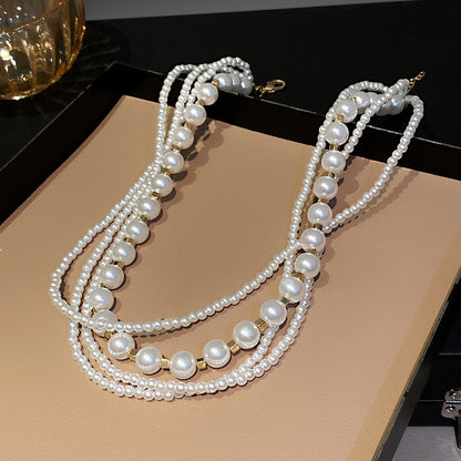 Fashion Design Multi-layer Pearl Necklace - Netlo